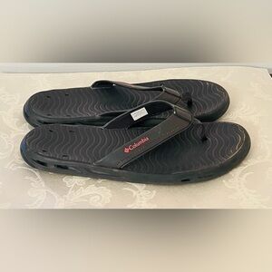 Women’s Columbia PFG Vent Cush Flip Flop Black Sz 10